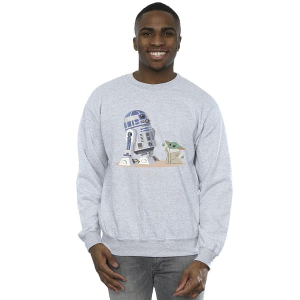 Star Wars Mens The Mandalorian R2D2 And Grogu Sweatshirt