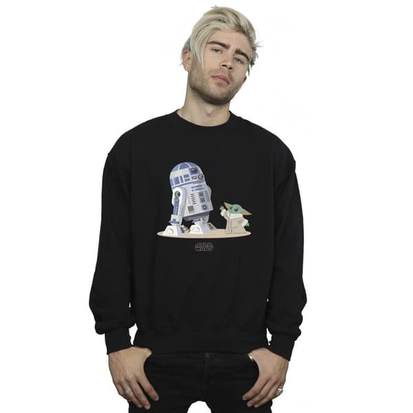 Star Wars Mens The Mandalorian R2D2 And Grogu Sweatshirt