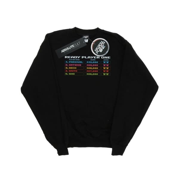 Ready Player One Boys 8-Bit Scoreboard Sweatshirt Black 5-6 Years