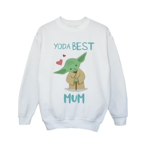 Star Wars Yoda bästa mamma-tröja för flickor
