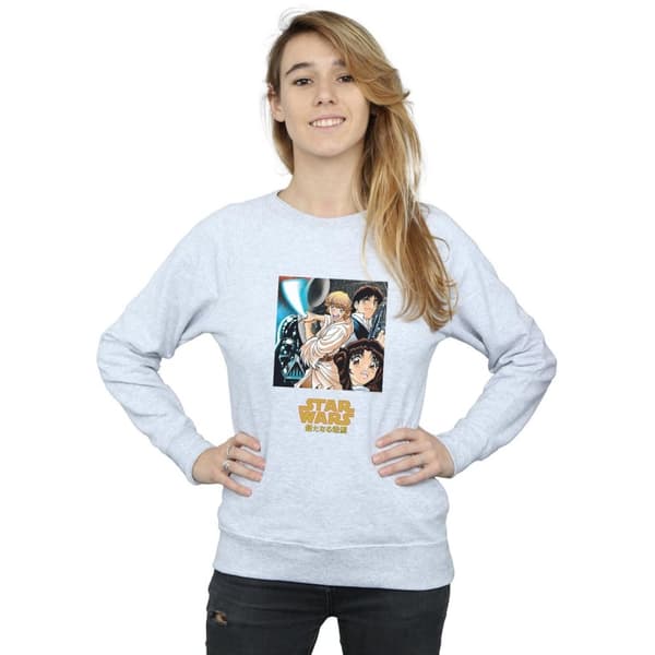 Star Wars Womens/Ladies Anime Poster Sweatshirt