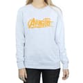 Miniatyrbild 3 av 5: Marvel Dam/Tjej Avengers Infinity War Orange Sweatshirt med logotyp