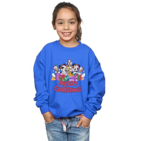 Disney Girls Mickey Mouse And Friends Christmas Sweatshirt