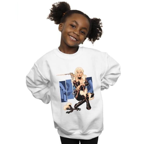 Marvel Girls Black Cat Cover Sweatshirt