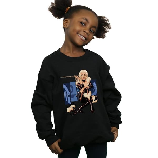 Marvel Sweatshirt med svart kattöverdrag för flickor