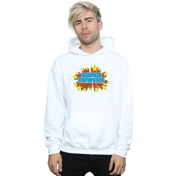 DC Comics Mens Super Powers Logo Hoodie