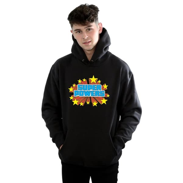 DC Comics Mens Super Powers Logo Hoodie