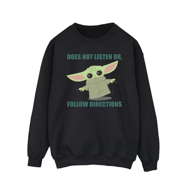 Star Wars Mens The Mandalorian Grogu lyssnar inte Sweatshirt