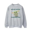 Miniatyrbild 1 av 3: Star Wars Mens The Mandalorian Grogu lyssnar inte Sweatshirt