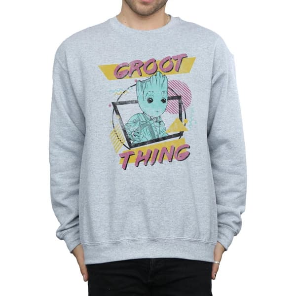 Marvel Mens Guardians Of The Galaxy Vol. 2 Groot Thing Sweatshirt