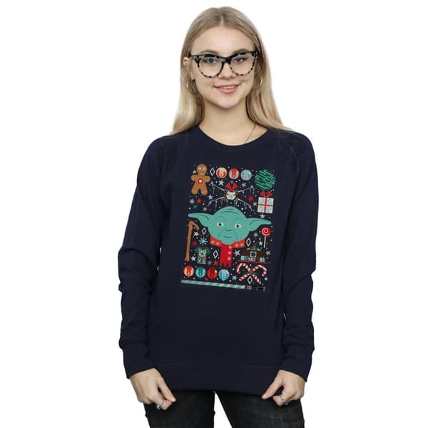 Star Wars Yoda Christmas-tröja för damer/kvinnor
