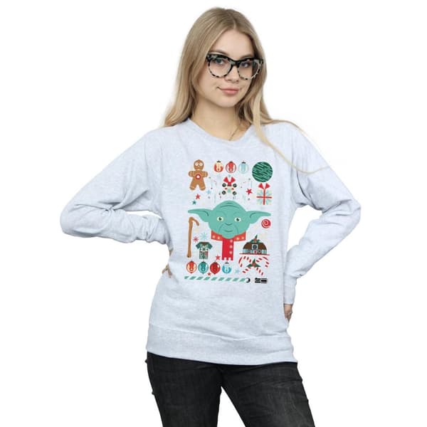 Star Wars Yoda Christmas-tröja för damer/kvinnor