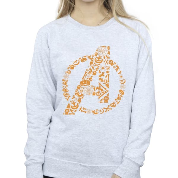 Marvel Womens/Ladies Avengers Halloween Logo Sweatshirt