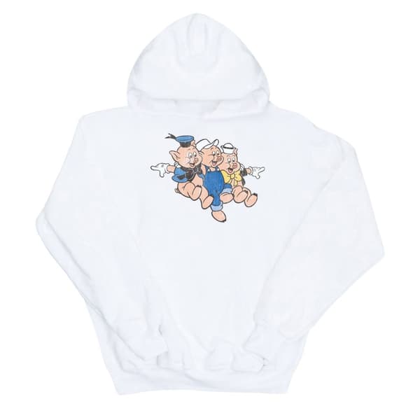 Disney Mens Three Little Pigs Jump Hoodie