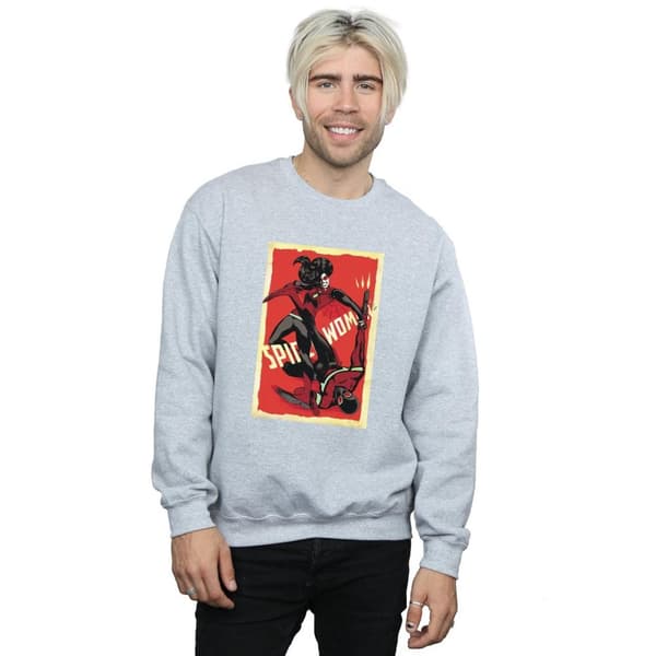 Marvel Mens Spider-Woman Fight Sweatshirt