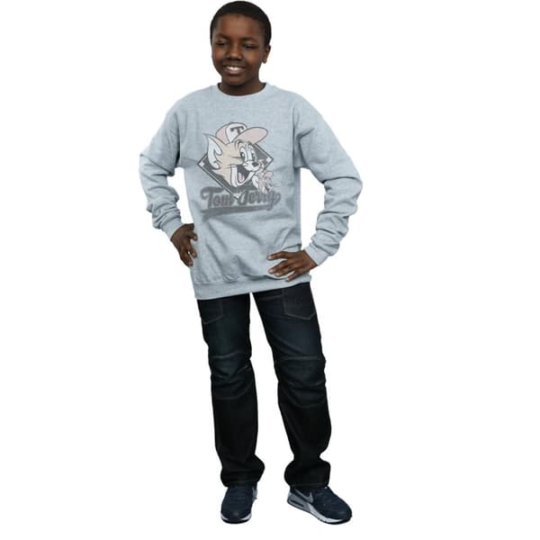 Tom And Jerry Basebollkepsar för pojkar Sweatshirt