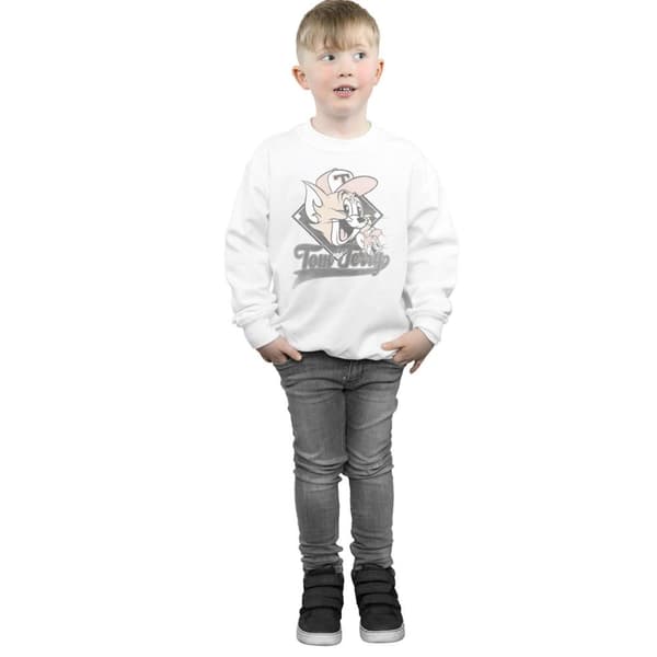Tom And Jerry Basebollkepsar för pojkar Sweatshirt