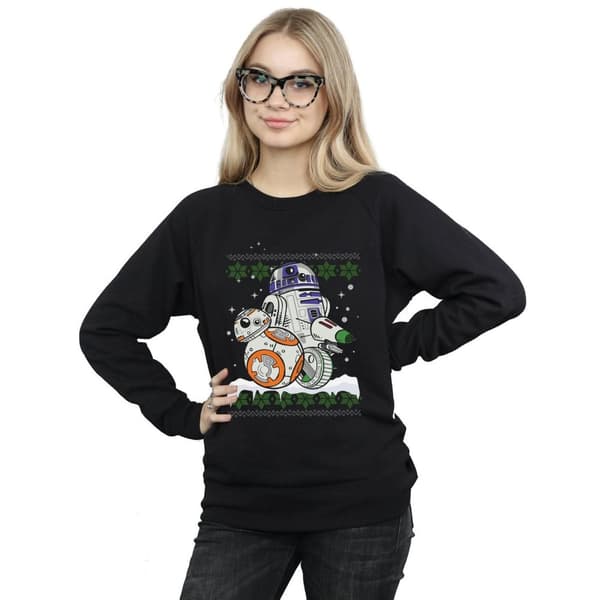Star Wars Sweatshirt - The Rise Of Skywalker Rolling This Christmas för kvinnor/damer