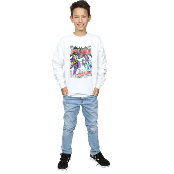DC Comics Pojkar Batman Joker - Sweatshirt med spelkortsöverdrag