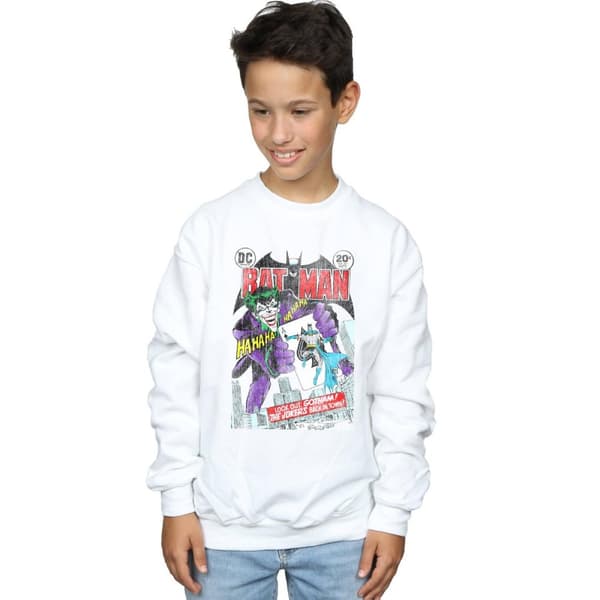 DC Comics Pojkar Batman Joker - Sweatshirt med spelkortsöverdrag