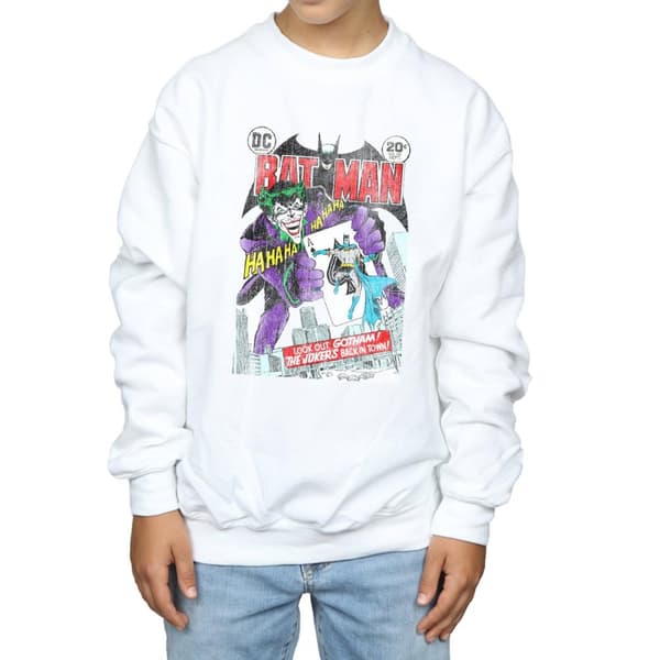 DC Comics Pojkar Batman Joker - Sweatshirt med spelkortsöverdrag