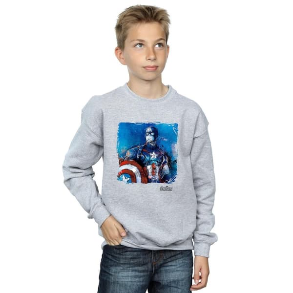 Marvel Pojkar Captain America Art Sweatshirt