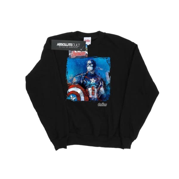 Marvel Pojkar Captain America Art Sweatshirt