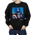 Miniatyrbild 3 av 5: Marvel Pojkar Captain America Art Sweatshirt