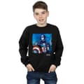 Miniatyrbild 2 av 5: Marvel Pojkar Captain America Art Sweatshirt