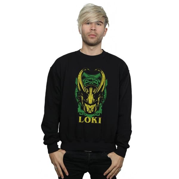 Marvel Mens Loki Badge Sweatshirt