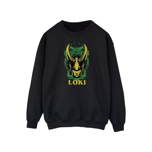 Marvel Mens Loki Badge Sweatshirt Black 3XL