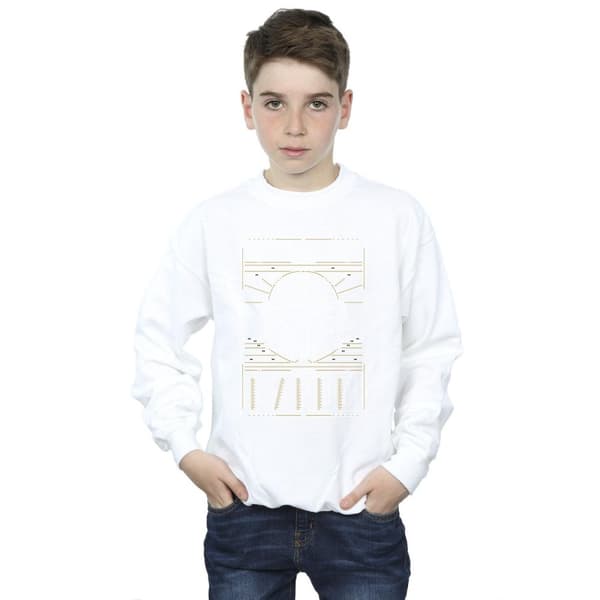 Star Wars Boys The Mandalorian The Way Outline Helm Sweatshirt