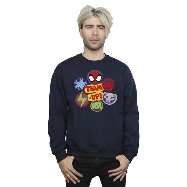 Marvel Mens Spidey And His Amazing Friends Team Up Sweatshirt