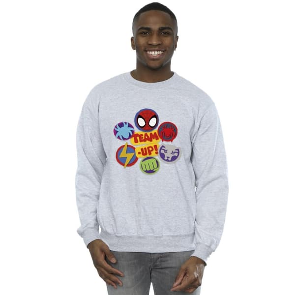 Marvel Mens Spidey And His Amazing Friends Team Up Sweatshirt