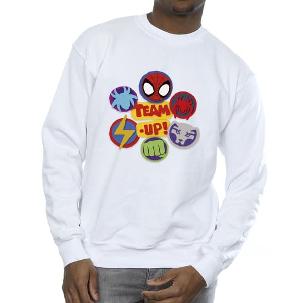 Marvel Mens Spidey And His Amazing Friends Team Up Sweatshirt