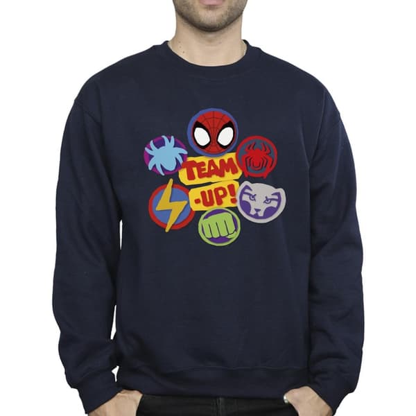 Marvel Mens Spidey And His Amazing Friends Team Up Sweatshirt