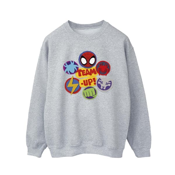 Marvel Mens Spidey And His Amazing Friends Team Up Sweatshirt
