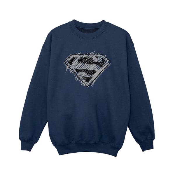 DC Comics Pojkar Superman Logo Sketch Sweatshirt