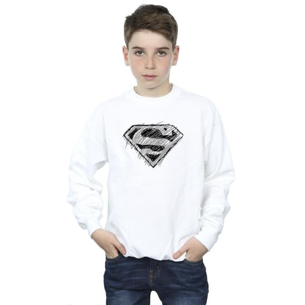 DC Comics Pojkar Superman Logo Sketch Sweatshirt