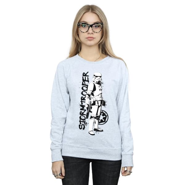 Star Wars Dam/Tjej The Mandalorian Splat Stormtrooper Sweatshirt