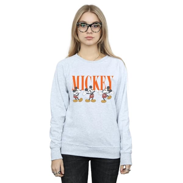 Disney Womens/Ladies Mickey Mouse Poses Sweatshirt