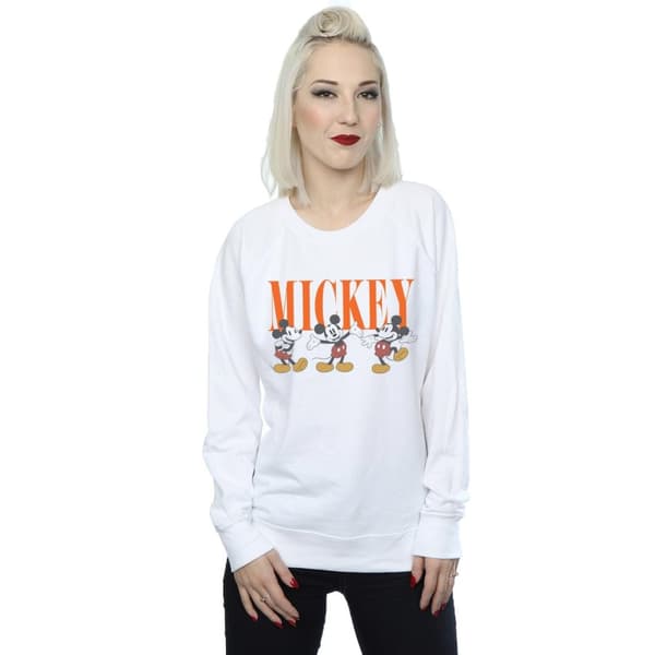 Disney Womens/Ladies Mickey Mouse Poses Sweatshirt