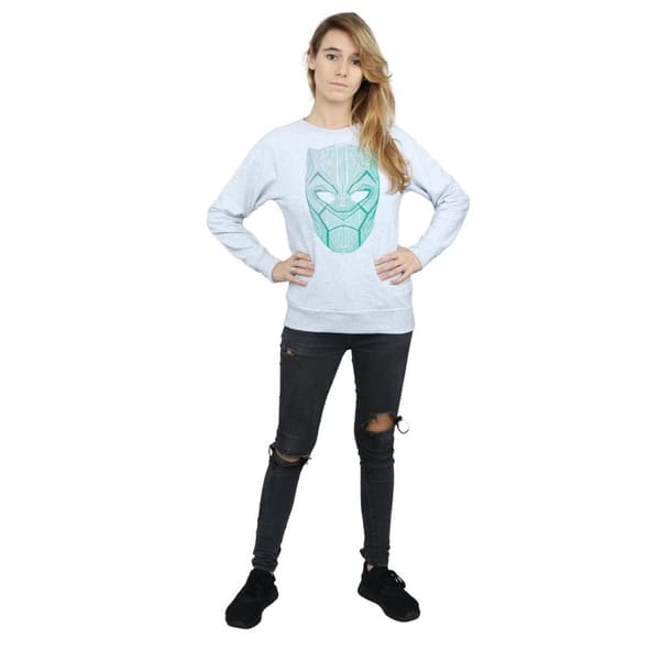 Marvel Black Panther Tribal Mask - Sweatshirt för kvinnor/damer