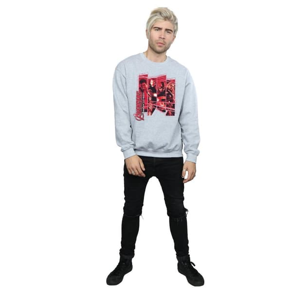 Marvel Mens Avengers Team Collage Sweatshirt
