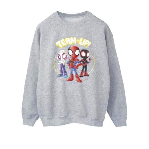 Marvel Womens/Ladies Spidey And His Amazing Friends Sketch Sweatshirt