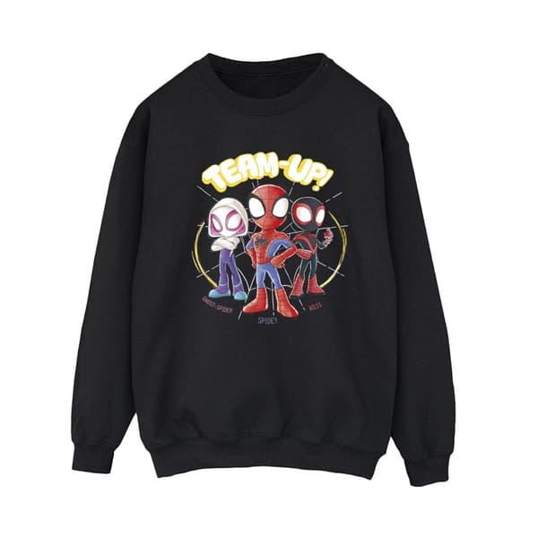 Marvel Womens/Ladies Spidey And His Amazing Friends Sketch Sweatshirt