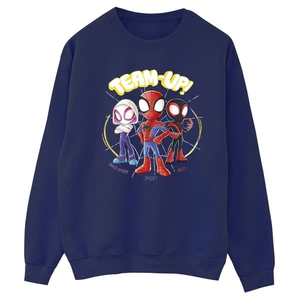 Marvel Womens/Ladies Spidey And His Amazing Friends Sketch Sweatshirt
