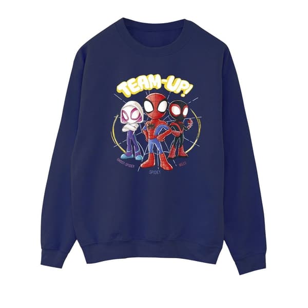 Marvel Womens/Ladies Spidey And His Amazing Friends Sketch Sweatshirt