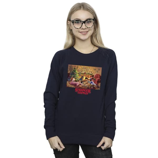 Netflix Stranger Things Christmas Gathering-tröja för damer/kvinnor
