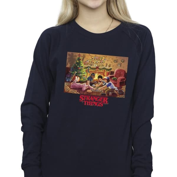 Netflix Stranger Things Christmas Gathering-tröja för damer/kvinnor
